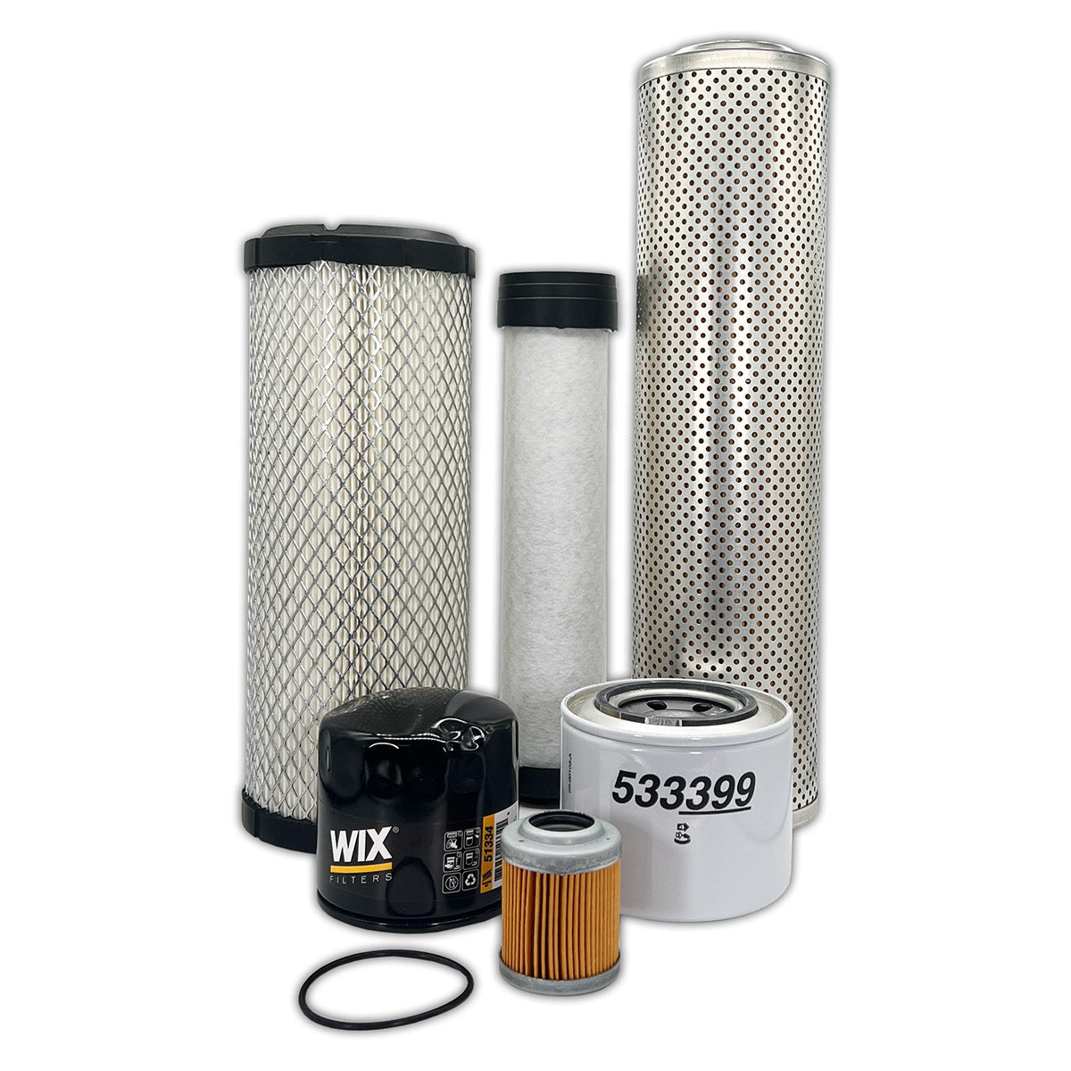 HERO Maintenance Filter Kit For John Deere 27D Excavator S/N -250000 (20 Micron Fuel Filter)
