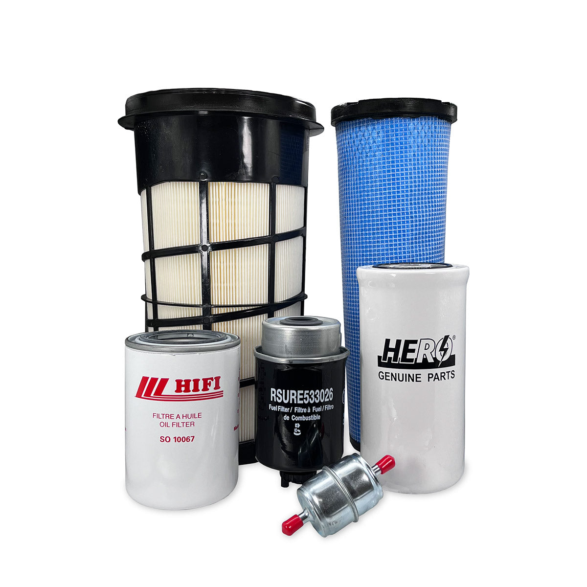 HERO Maintenance Filter Kit For John Deere 333D Compact Track Loader