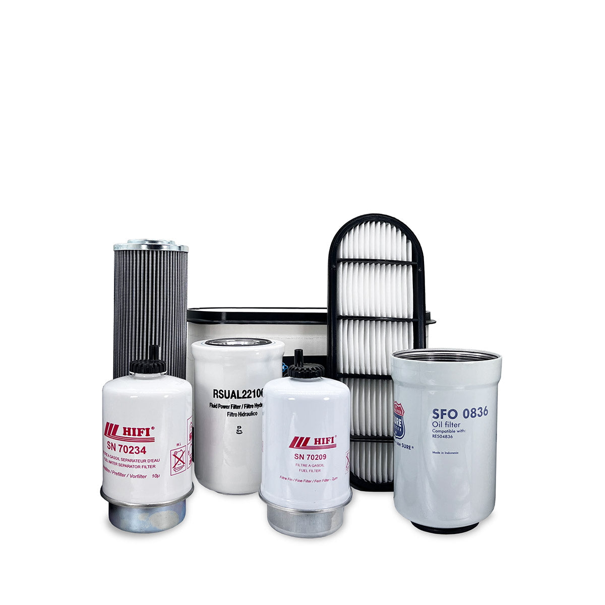 HERO Maintenance Filter Kit For John Deere 6615 Tractor TSN 366730 & Above | Engine: 6068HL271 S/N -391078