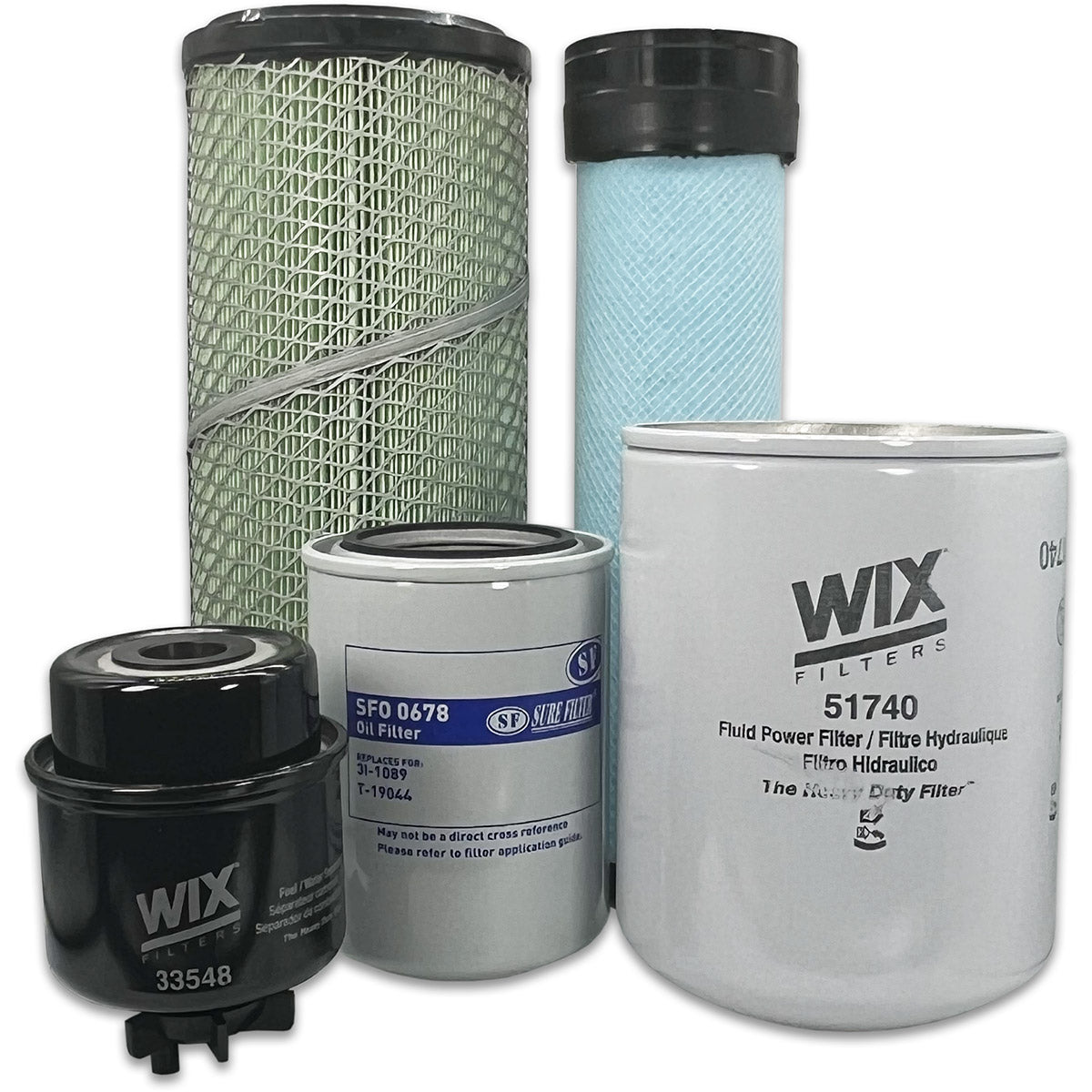 HERO Maintenance Filter Kit For John Deere 5103 Tractor (TSN 009123-) (ESN -140838)