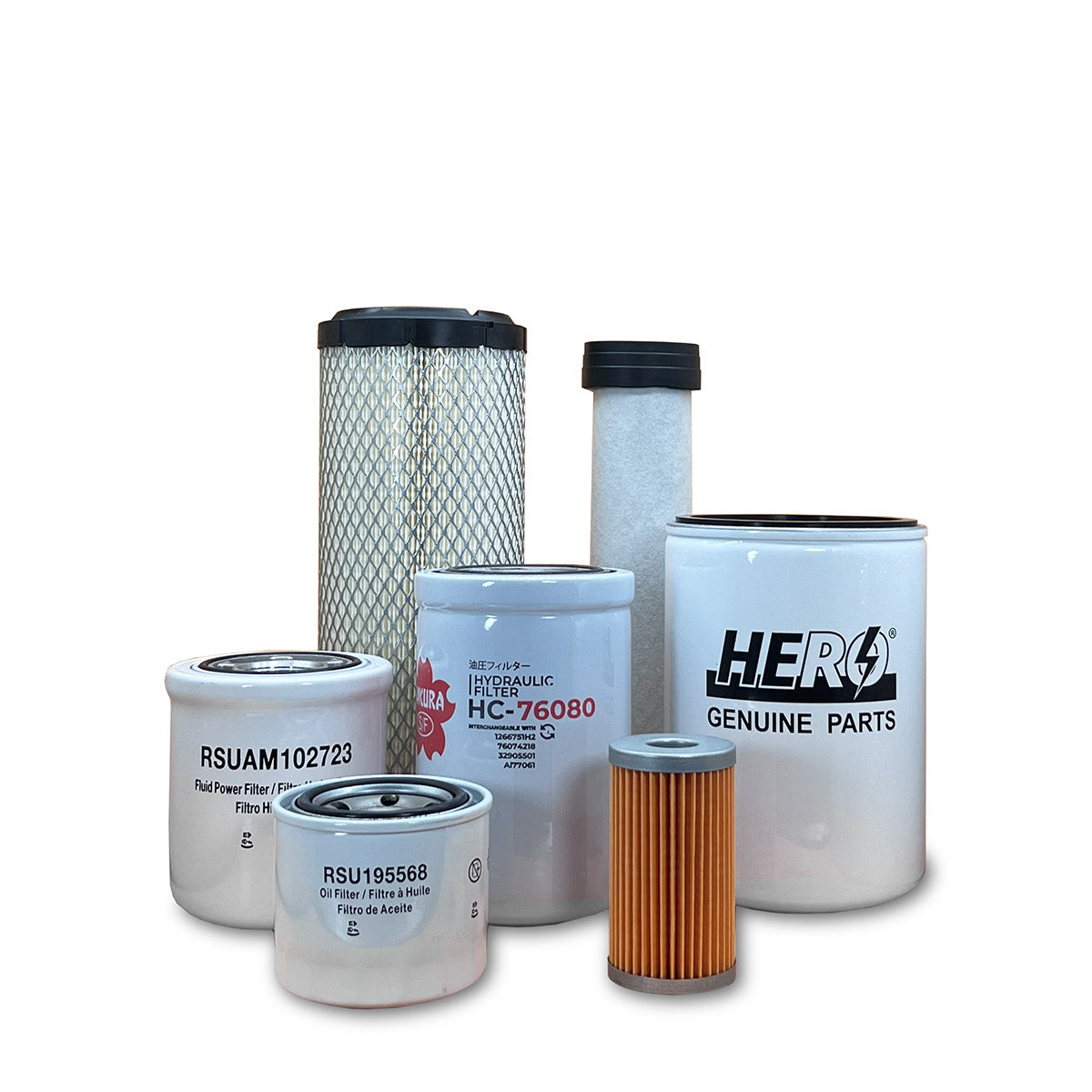 HERO Maintenance Filter Kit for John Deere 4710 Compact Utility Tractor