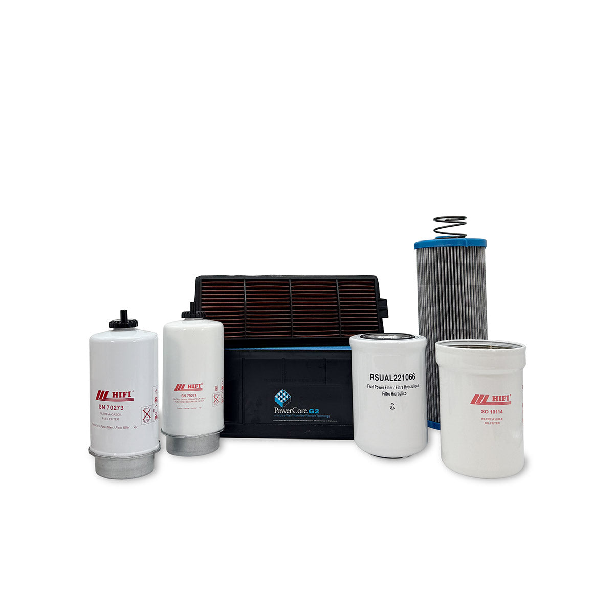 HERO Maintenance Filter Kit For John Deere 6170M Tractor Engine SN: 6068RXXXXXX (Interim Tier 4)