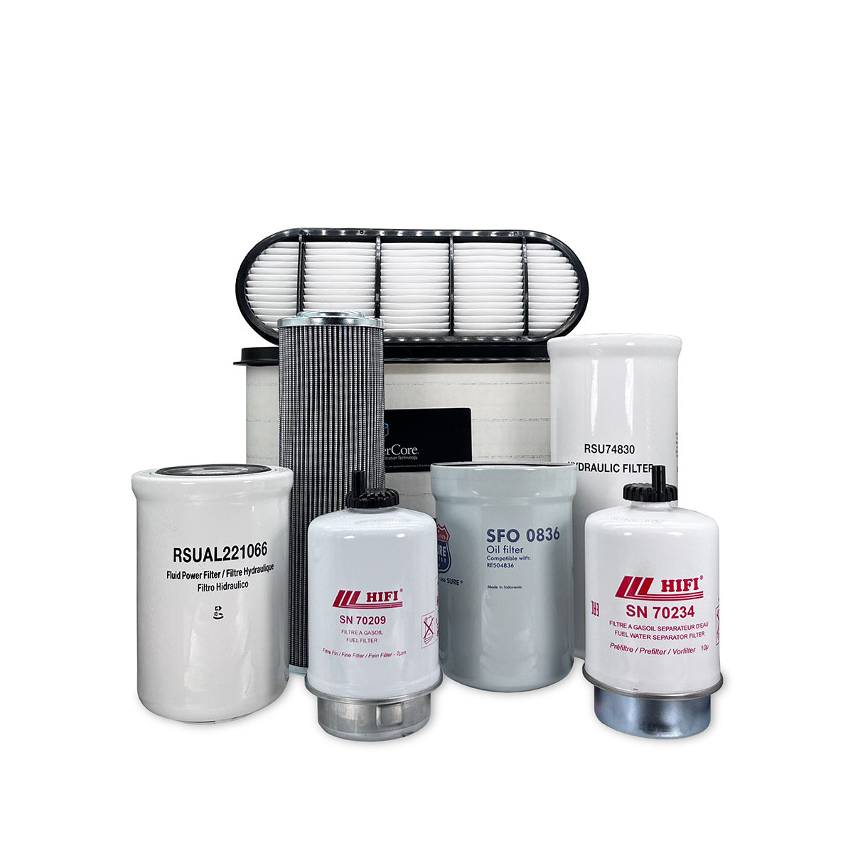 HERO Maintenance Filter Kit For John Deere 6420L Tractor From Machine S/N 366730 | From ESN 800000