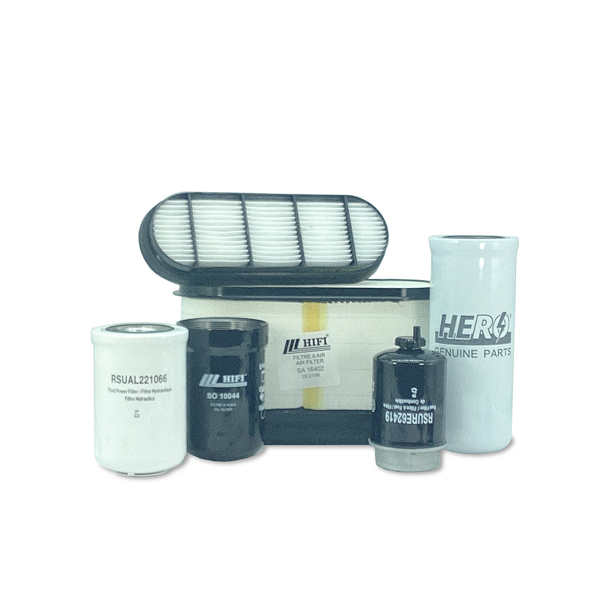 HERO Maintenance Filter Kit For John Deere 7220 Tractor Engine: 6068TP056 (7" Air Filter)