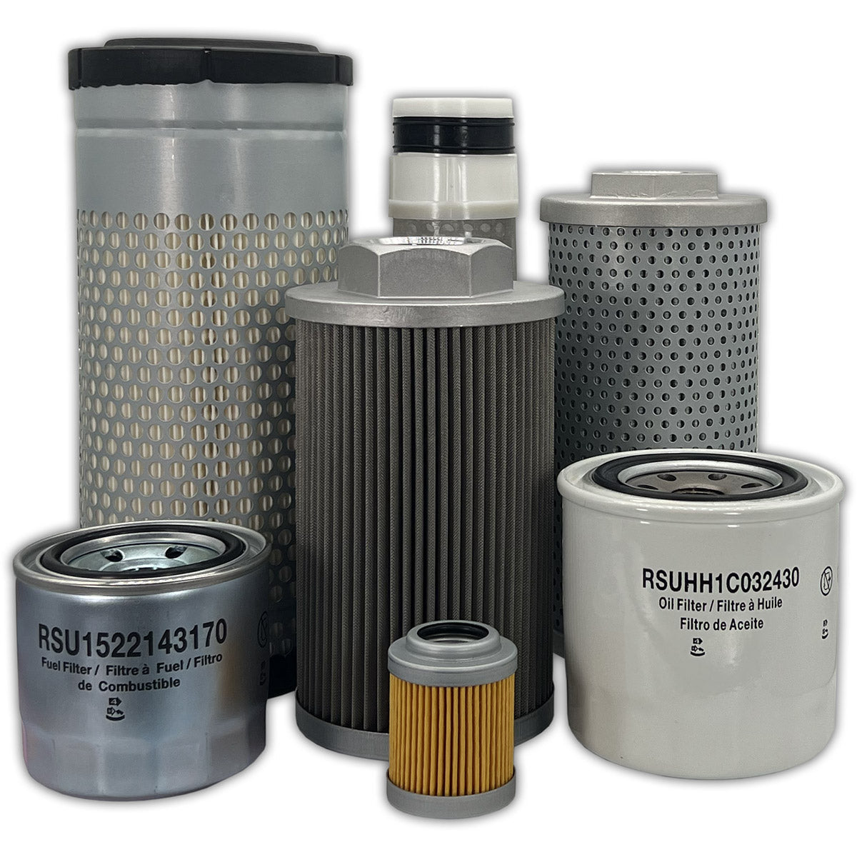 HERO Maintenance Filter Kit For Kubota KX91-3S Excavator SN:30000-39999 / Super Series