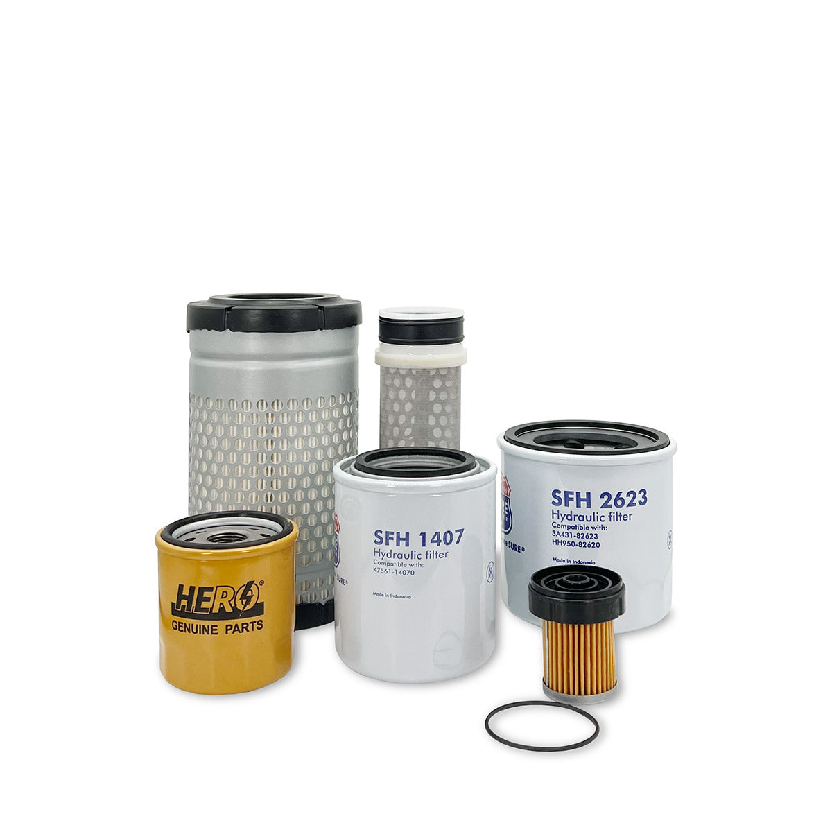 HERO Maintenance Filter Kit For Kubota RTV-X900 Utility Vehicle Years 2013-2020