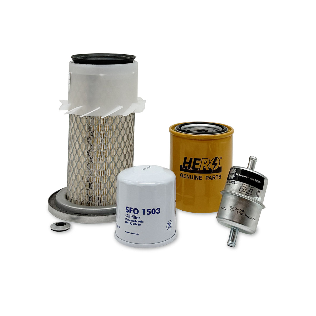 HERO Maintenance Filter Kit For Kubota G1800 Garden Tractor S/N 338136 & Below