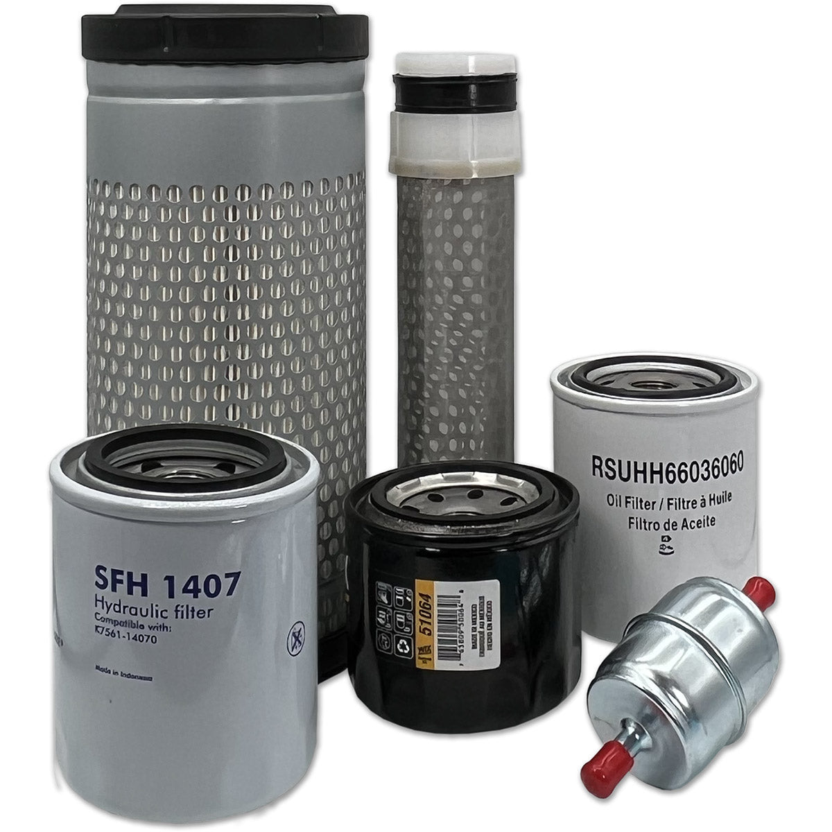 HERO Maintenance Filter Kit For Kubota RTV1140CPX Utility Vehicle