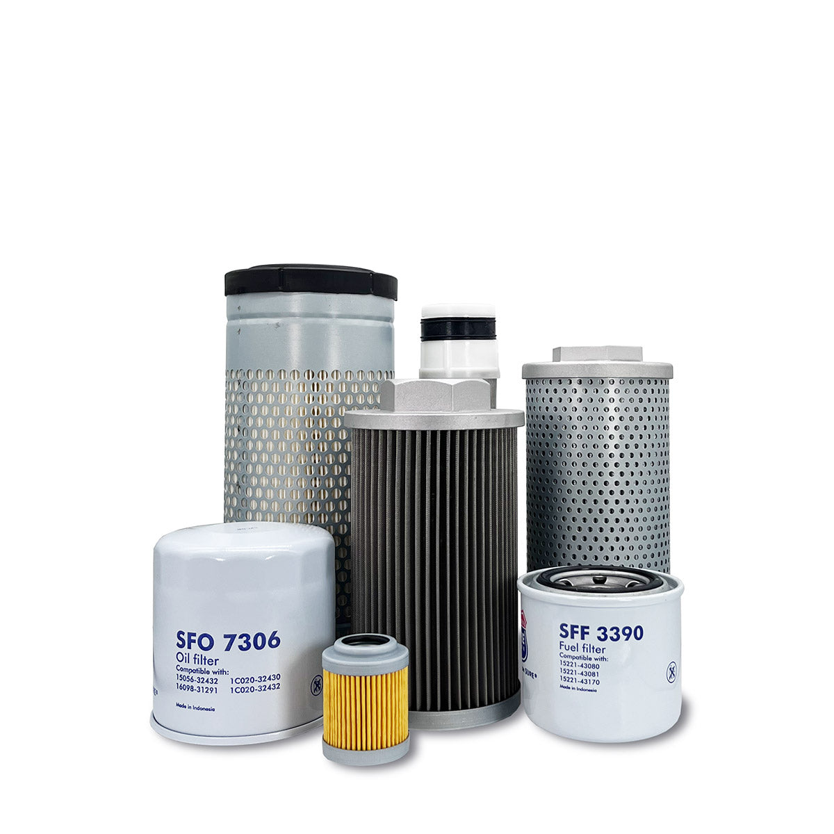 HERO Maintenance Filter Kit for Kubota KX91-3S2 Excavator SN:40000- / Super Series / Tier 3
