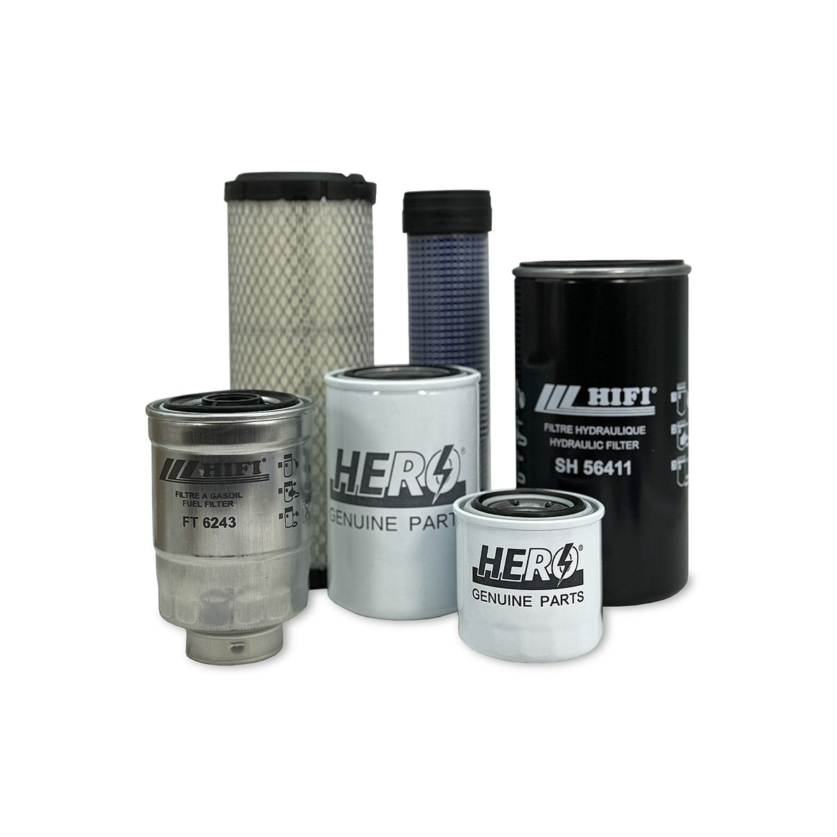 HERO Maintenance Filter Kit for New Holland WORKMASTER 35 Compact Tractor (11/12 - 12/15)