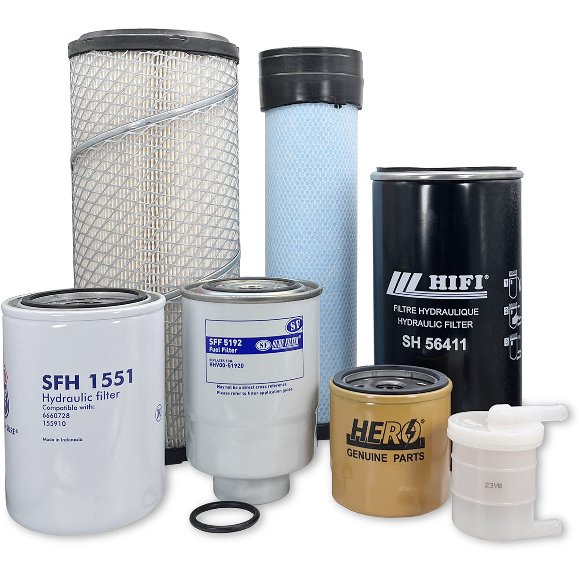 HERO Maintenance Filter Kit For New Holland Boomer 47 Compact Tractor