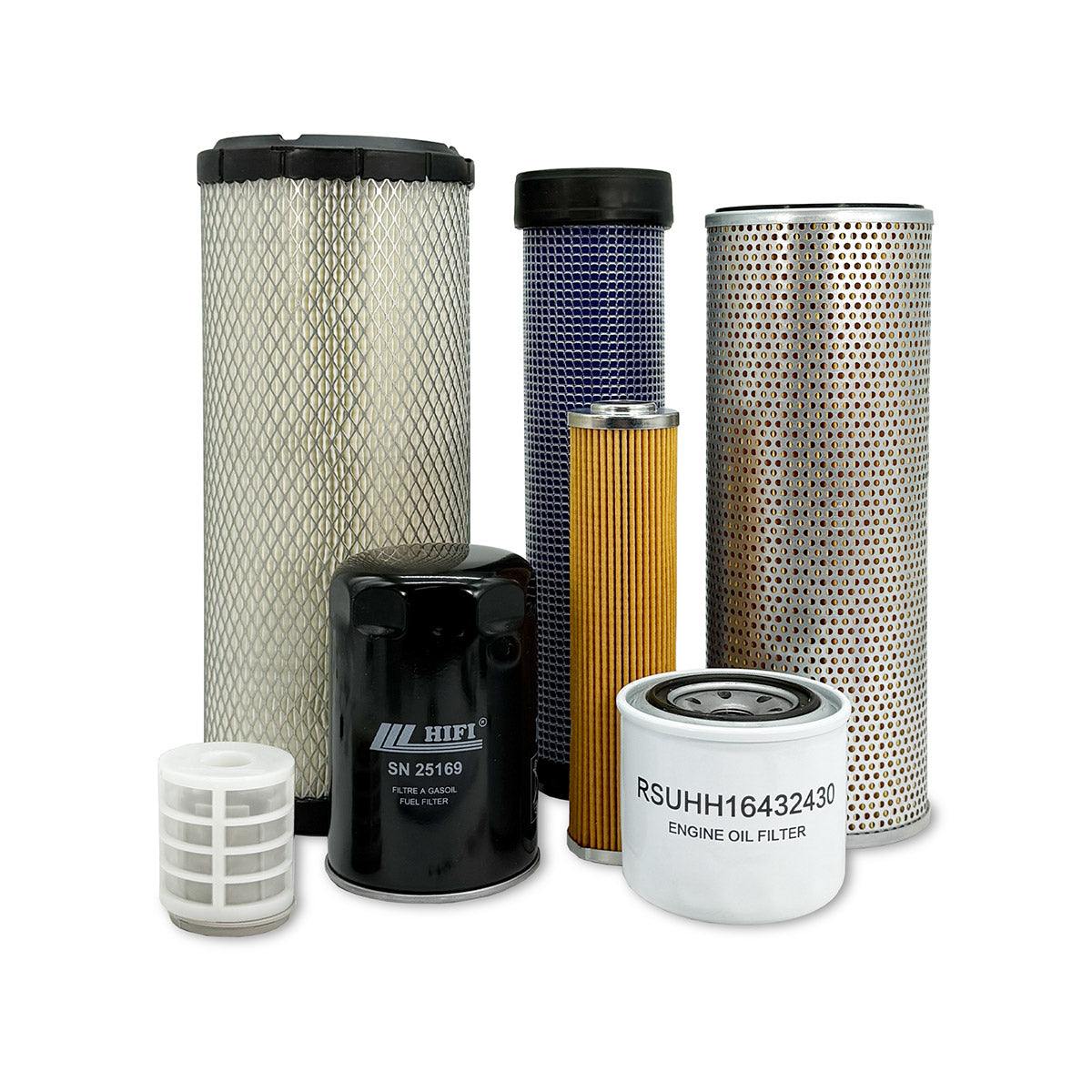 HERO Maintenance Filter Kit for Takeuchi TL6R Track Loader with Kubota V2403 Engine