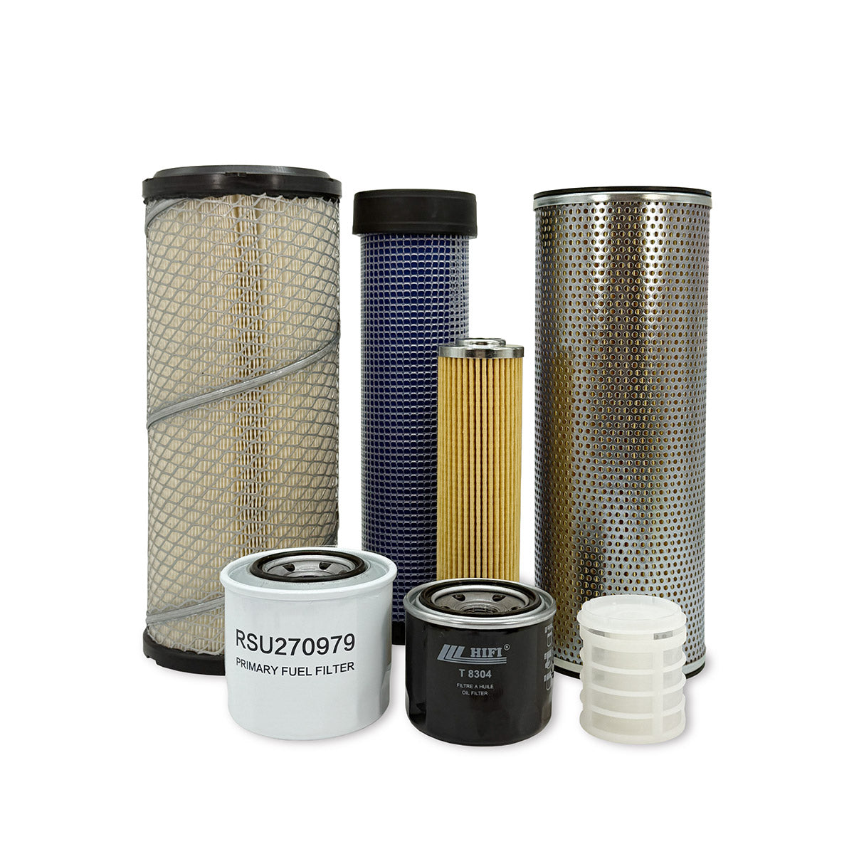 HERO Maintenance Filter Kit for Takeuchi TL120 Track Loader with Yanmar 4TNV84T Engine