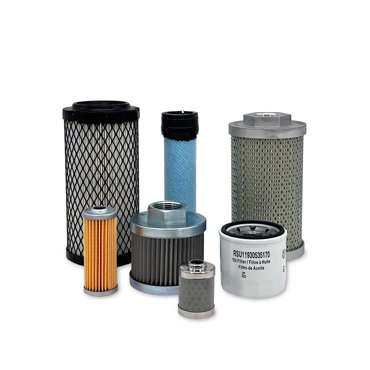 HERO Maintenance Filter Kit for Takeuchi TB216 Excavator w/ Yanmar 3TNV74F-SPTB Eng. S/N 216100002 & Above
