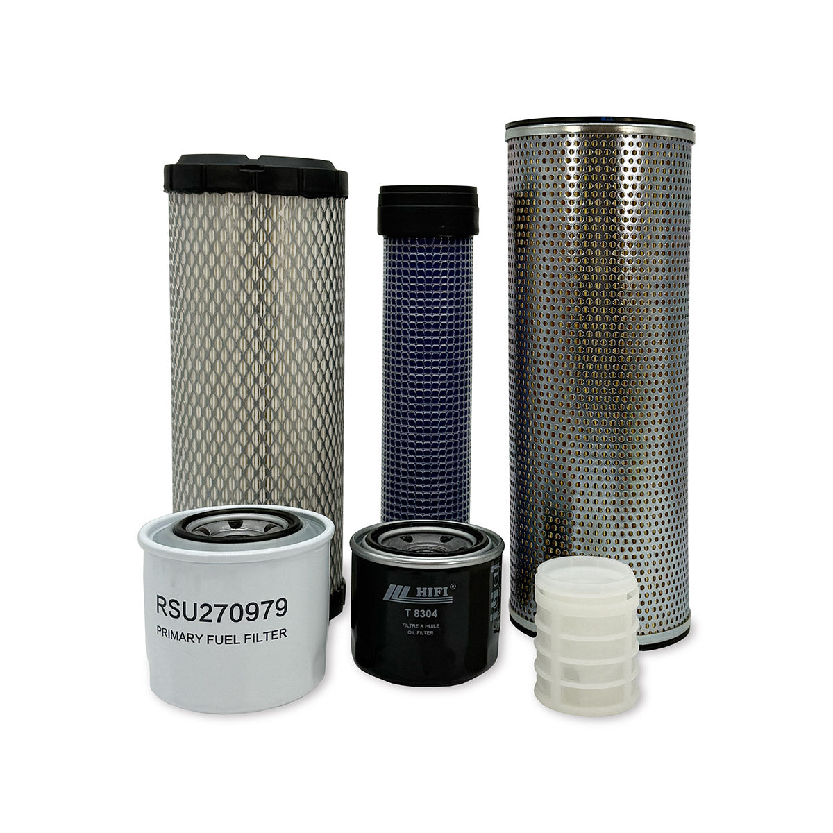HERO Maintenance Filter Kit for Takeuchi TB230 Excavator w/ Yanmar 3TNV88F-EPTB Eng. S/N 130000003 & Above