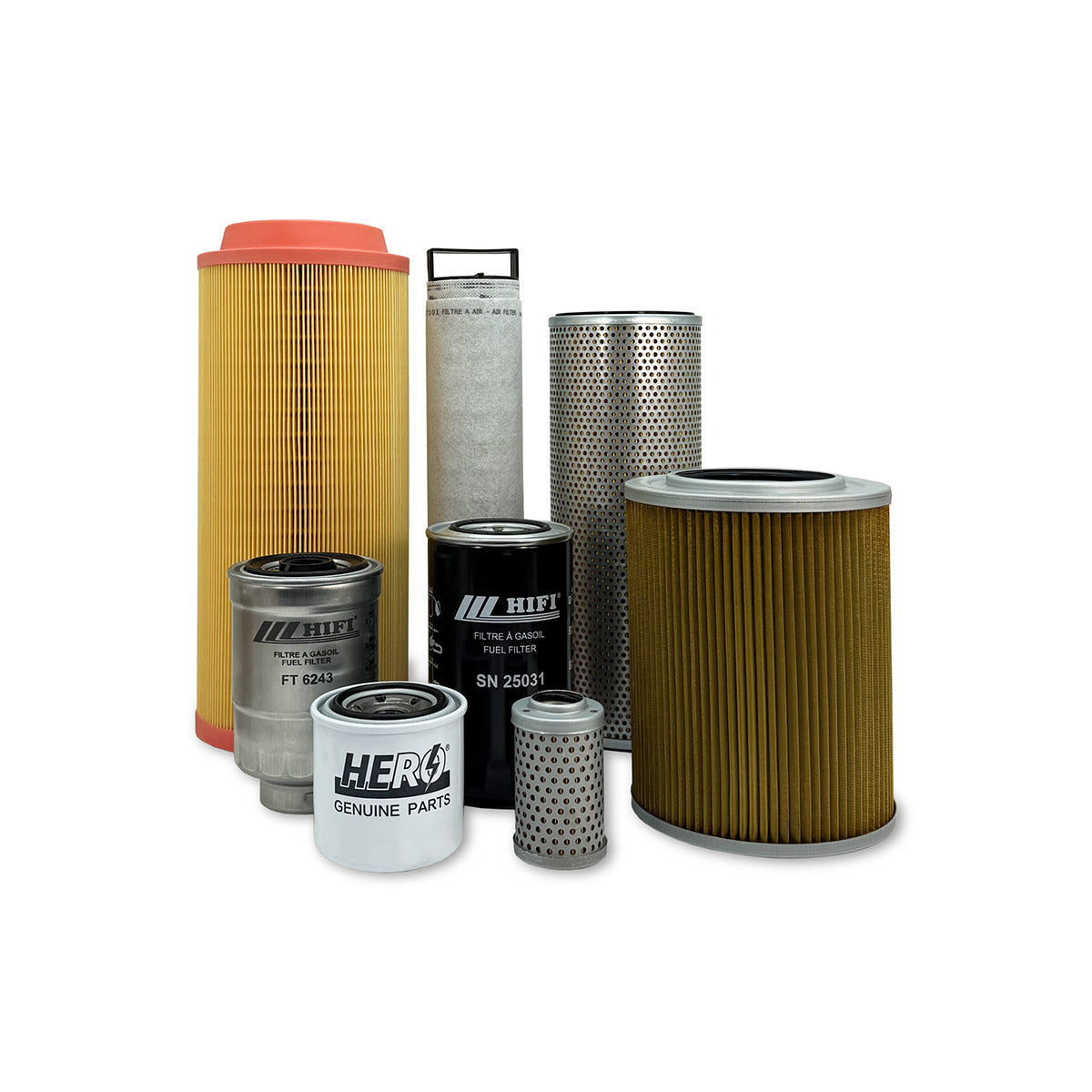 HERO Maintenance Filter Kit for Takeuchi TB285 Excavator w/ Yanmar 4TNV98 Engine