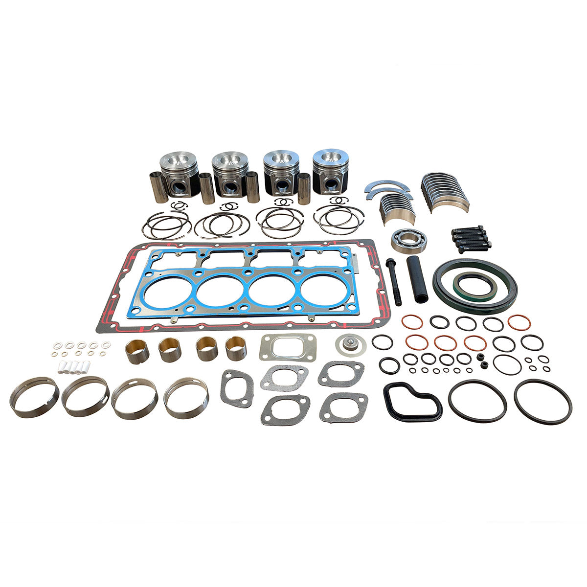 Maxiforce Overhaul Engine Kit, Standard Pistons, 4024Tt Early, 0.50MM, Tier 2, Piston (M) for John Deere RE516347