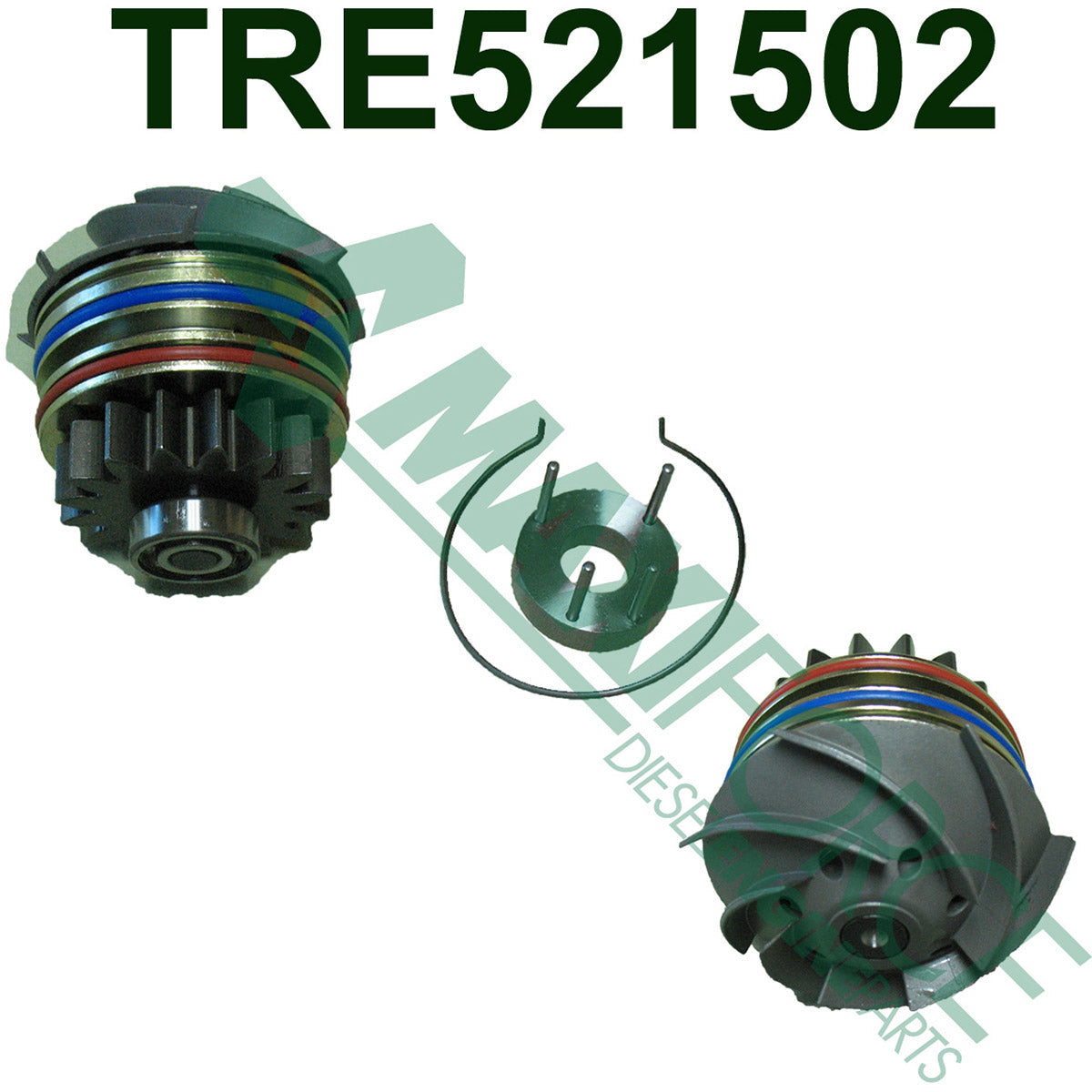 Maxiforce Water Pump, with 16 Tooth Gear, 6081 for John Deere RE521502