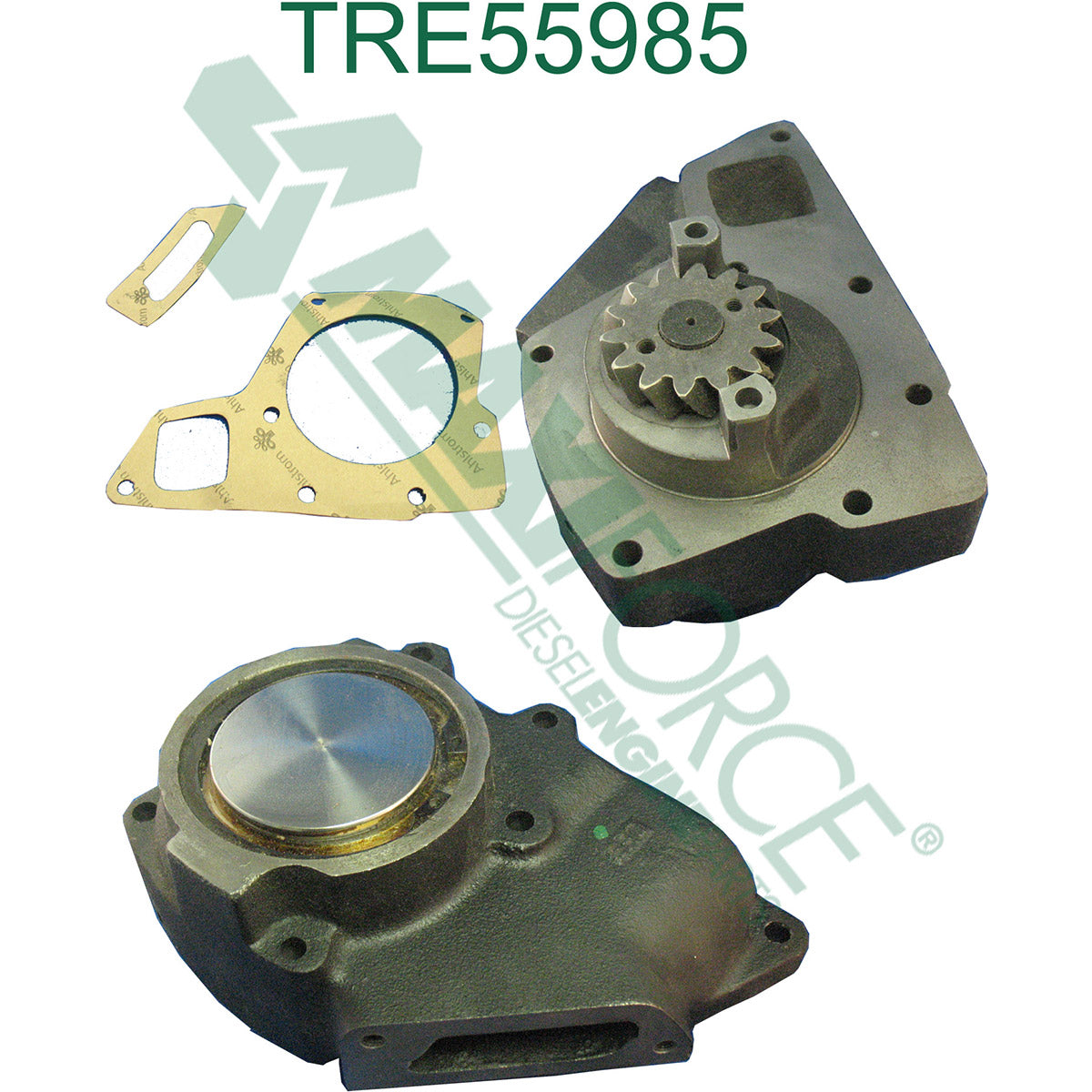 Maxiforce Water Pump, Gear Driven, 6076/6.466 for John Deere RE55985