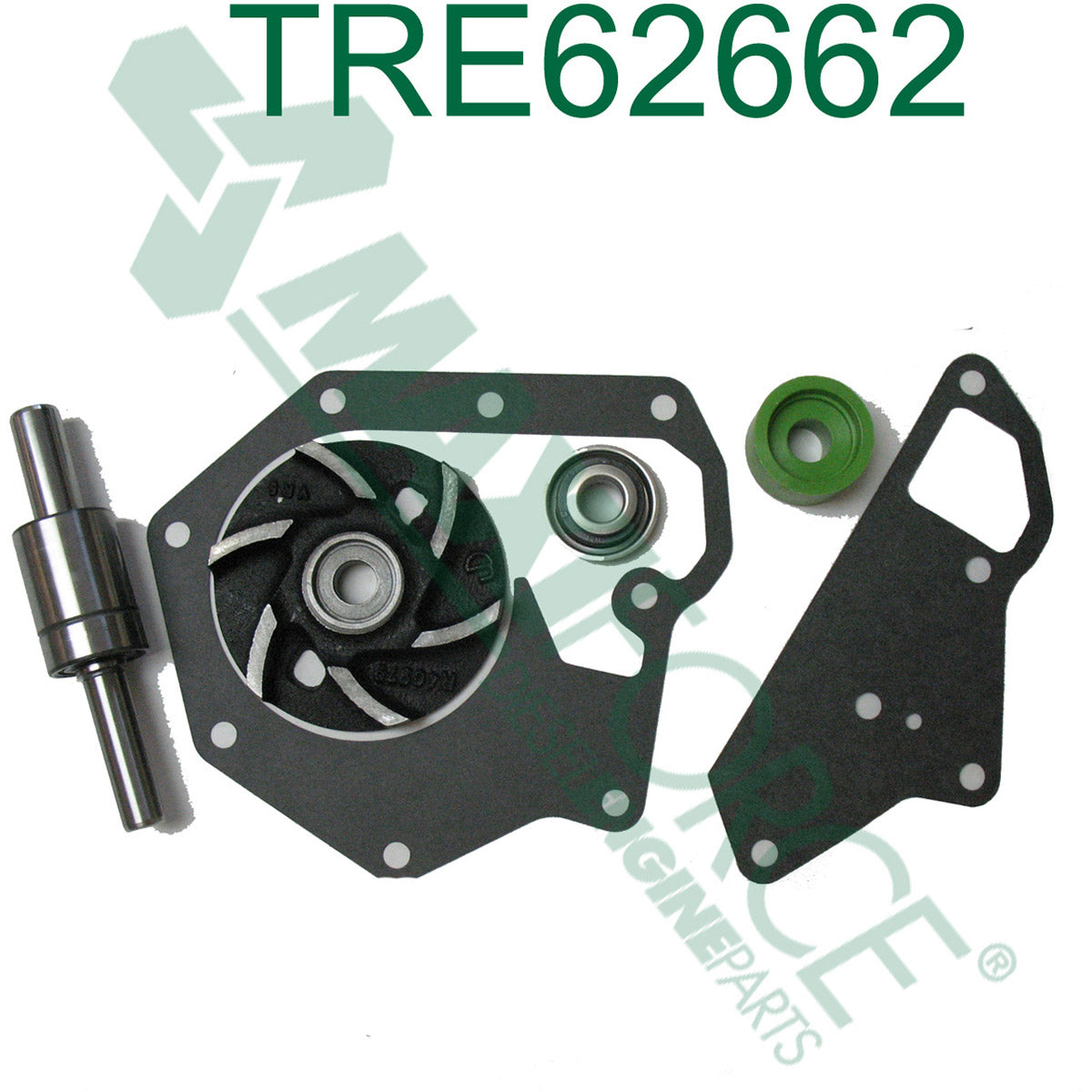 Maxiforce Water Pump Pump Kit with Impeller, 300/400 Series for John Deere RE62662