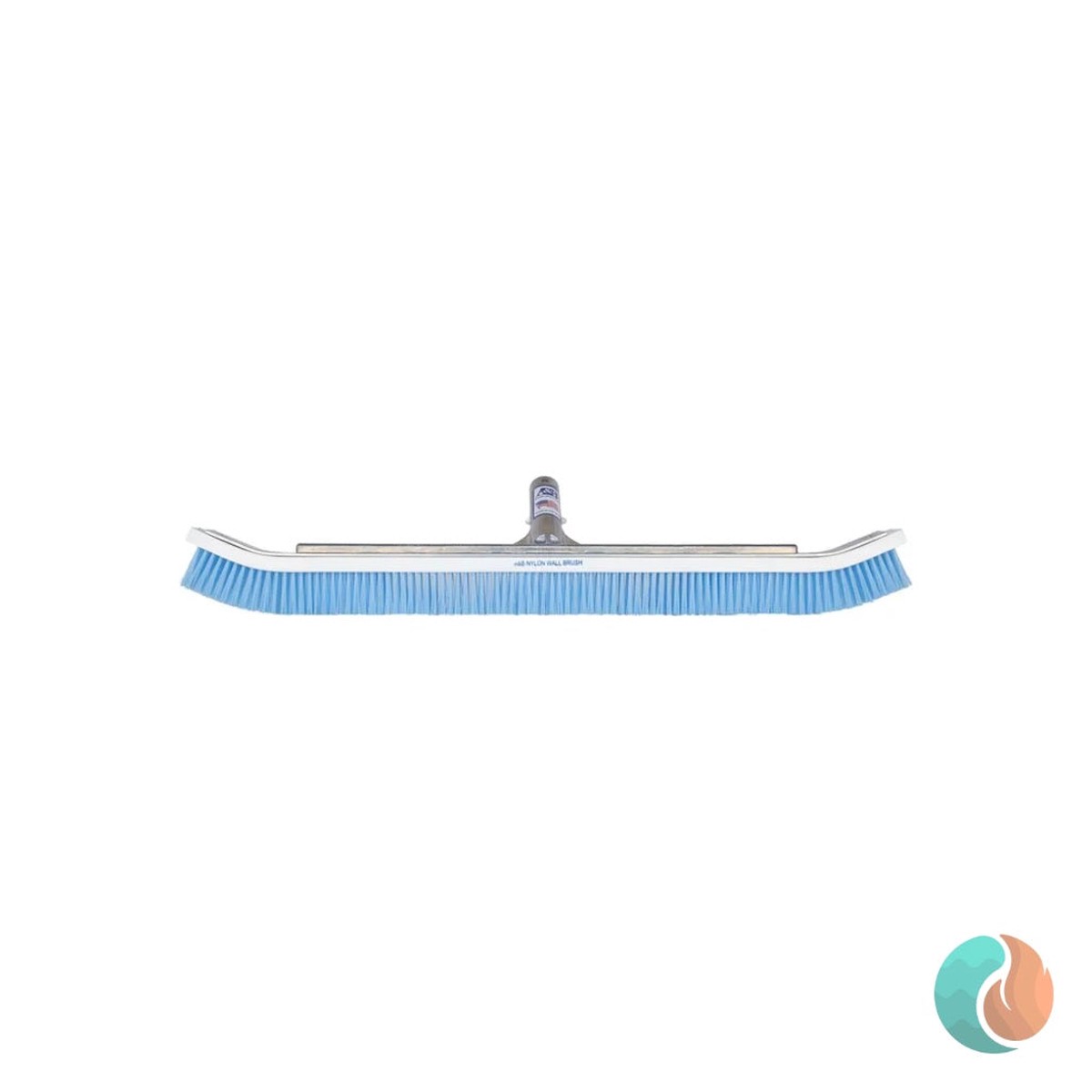 A&B Brush Curved Commercial Wall Brush, 24", Blue Nylon Bristle | 3020