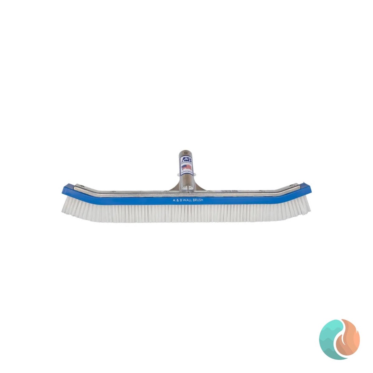 A&B Brush Curved Standard Wall Brush, 18", White PVC Bristle | 3010