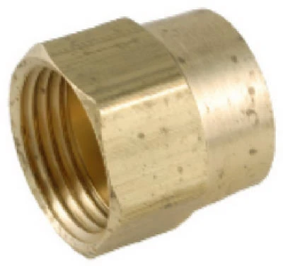 Garden Hose Adapter, Lead-Free Brass, 3/4 FGH x 1/2 In. FIP