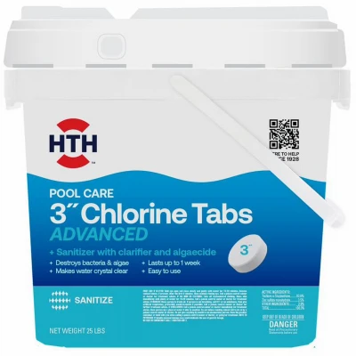Pool Care Chlorine Tablets Advanced, 3 In., 25 Lbs.