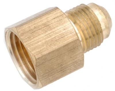 Brass Flare Connector, Lead Free, 3/8 x 3/8 In. FIP