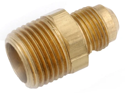 Brass Flare Connector, Lead Free, 1/2 x 3/8 In. MIP