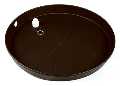Water Heater Pan With Fitting, No-Break Polypropylene, 24-In.