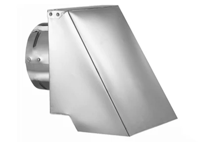 Pellet Stove Vent Horizontal Cap, Square, 3 In.