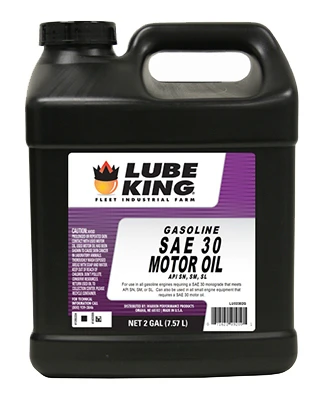 Gasoline Motor Oil, 30W, 2-Gallons
