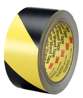 High‑Visibility Black & Yellow Safety Stripe Tape – 2" x 36 yd Roll
