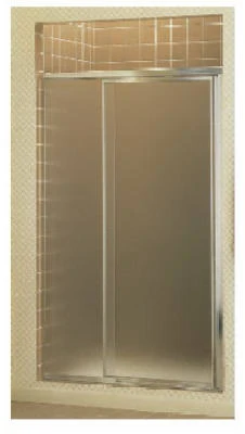 Vista Pivot II Silver Frame Trimmable Shower Door, 31 To 36 In.