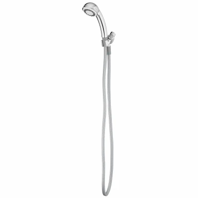 Handheld Shower Head, 3 Settings, Plastic with Chrome Finish