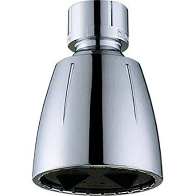 Shower Head, Fixed Mount, Adjustable Spray, Chrome-Plated Plastic