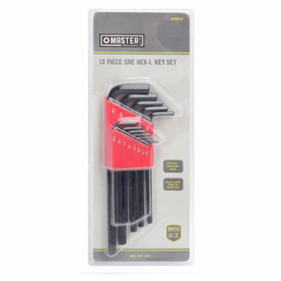 13-Pc. SAE Hex-L Key Set, Long Arm