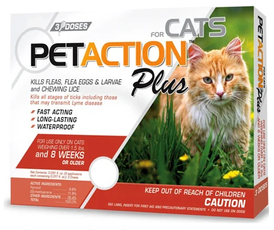 Cat Flea & Tick Applicators, 3-Doses