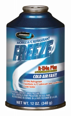 R134a Auto A/C Refrigerant With Boosters, 12-oz.