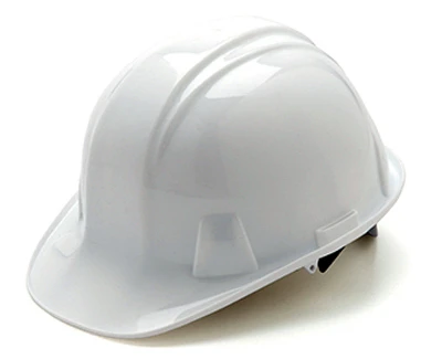 Hard Hat, Cap Style, Pin Lock, White