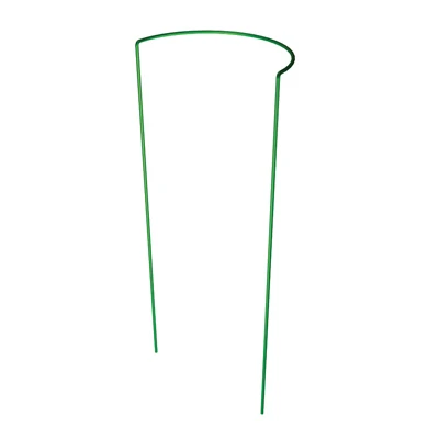 Plant Support, Half-Round, Green Steel, 16 x 40-In.