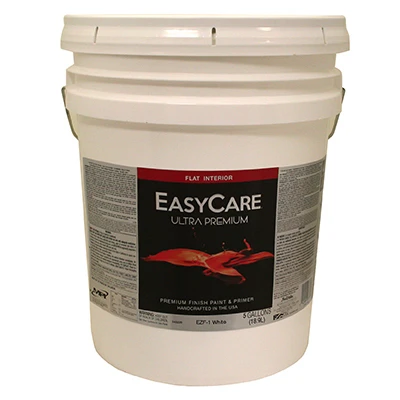 Ultra Premium Interior Latex Paint & Primer, White Flat, 5 Gallons