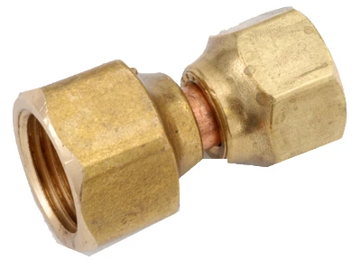 Brass Swivel Flare Union, 5/8 x 1/2 In.