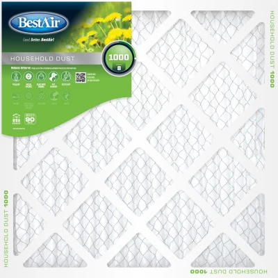 16x16 x 1 In. Standard Pleated Air Filter, MERV 8, 90 Days