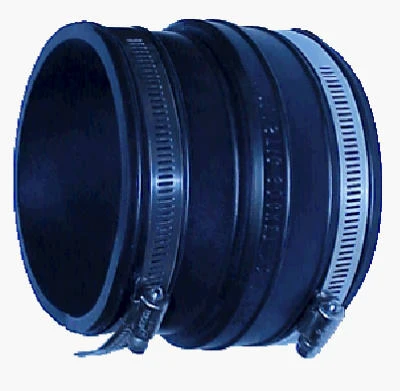 Flexible Coupling, For Asbestos/Cement/Ductile Iron/Transite, 4 x 4 In.