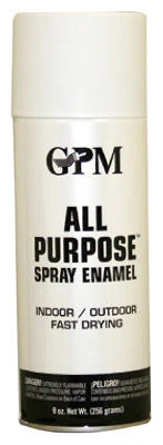 Spray Paint, Flat White, 9 oz.