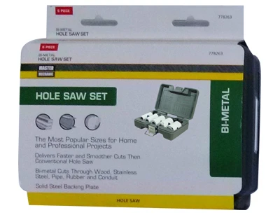 6-Pc. Bi-Metal Hole Saw Set