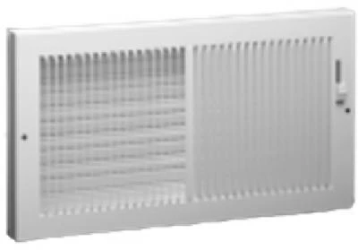 Baseboard Register, Steel, White, 12 x 6-In.