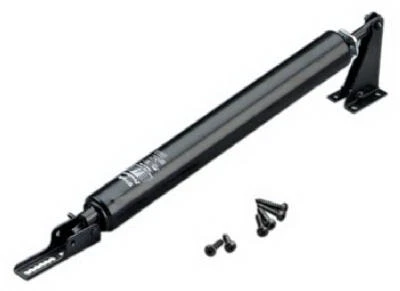 Wright Products V1022BL Glossy Black Pneumatic Door Closer – 10½‑Inch Rod, 12¼‑Inch Length, 90° Opening